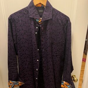 Japanese Embroidered Button down shirt.